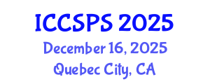 International Conference on Computer Science, Programming and Security (ICCSPS) December 16, 2025 - Quebec City, Canada