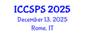 International Conference on Computer Science, Programming and Security (ICCSPS) December 13, 2025 - Rome, Italy