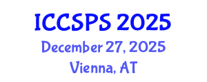 International Conference on Computer Science, Programming and Security (ICCSPS) December 27, 2025 - Vienna, Austria