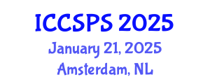 International Conference on Computer Science, Programming and Security (ICCSPS) January 21, 2025 - Amsterdam, Netherlands