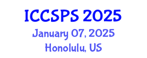 International Conference on Computer Science, Programming and Security (ICCSPS) January 07, 2025 - Honolulu, United States