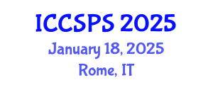 International Conference on Computer Science, Programming and Security (ICCSPS) January 18, 2025 - Rome, Italy