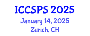 International Conference on Computer Science, Programming and Security (ICCSPS) January 14, 2025 - Zurich, Switzerland