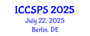 International Conference on Computer Science, Programming and Security (ICCSPS) July 22, 2025 - Berlin, Germany