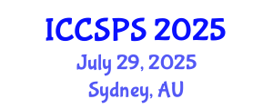 International Conference on Computer Science, Programming and Security (ICCSPS) July 29, 2025 - Sydney, Australia