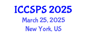International Conference on Computer Science, Programming and Security (ICCSPS) March 25, 2025 - New York, United States