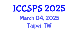International Conference on Computer Science, Programming and Security (ICCSPS) March 04, 2025 - Taipei, Taiwan