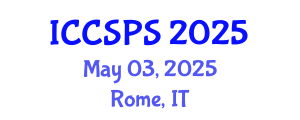 International Conference on Computer Science, Programming and Security (ICCSPS) May 03, 2025 - Rome, Italy