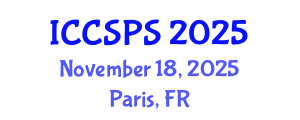 International Conference on Computer Science, Programming and Security (ICCSPS) November 18, 2025 - Paris, France