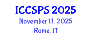 International Conference on Computer Science, Programming and Security (ICCSPS) November 11, 2025 - Rome, Italy