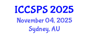 International Conference on Computer Science, Programming and Security (ICCSPS) November 04, 2025 - Sydney, Australia