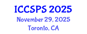International Conference on Computer Science, Programming and Security (ICCSPS) November 29, 2025 - Toronto, Canada
