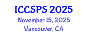 International Conference on Computer Science, Programming and Security (ICCSPS) November 15, 2025 - Vancouver, Canada