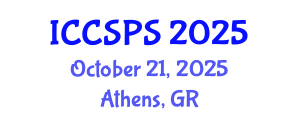International Conference on Computer Science, Programming and Security (ICCSPS) October 21, 2025 - Athens, Greece