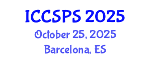 International Conference on Computer Science, Programming and Security (ICCSPS) October 25, 2025 - Barcelona, Spain