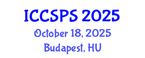 International Conference on Computer Science, Programming and Security (ICCSPS) October 18, 2025 - Budapest, Hungary