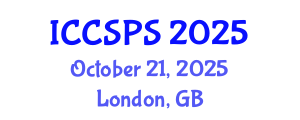 International Conference on Computer Science, Programming and Security (ICCSPS) October 21, 2025 - London, United Kingdom