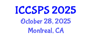 International Conference on Computer Science, Programming and Security (ICCSPS) October 28, 2025 - Montreal, Canada