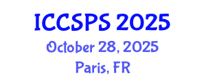 International Conference on Computer Science, Programming and Security (ICCSPS) October 28, 2025 - Paris, France