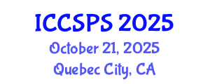 International Conference on Computer Science, Programming and Security (ICCSPS) October 21, 2025 - Quebec City, Canada