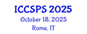 International Conference on Computer Science, Programming and Security (ICCSPS) October 18, 2025 - Rome, Italy