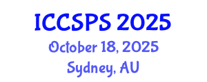 International Conference on Computer Science, Programming and Security (ICCSPS) October 18, 2025 - Sydney, Australia