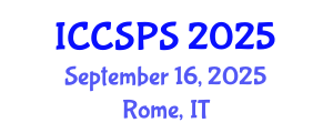 International Conference on Computer Science, Programming and Security (ICCSPS) September 16, 2025 - Rome, Italy