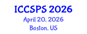 International Conference on Computer Science, Programming and Security (ICCSPS) April 20, 2026 - Boston, United States International Conference on Computer Science, Programming and Security (ICCSPS) April 20, 2026 - Boston, United States