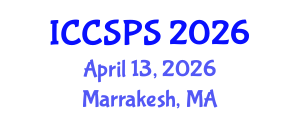 International Conference on Computer Science, Programming and Security (ICCSPS) April 13, 2026 - Marrakesh, Morocco International Conference on Computer Science, Programming and Security (ICCSPS) April 13, 2026 - Marrakesh, Morocco