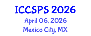 International Conference on Computer Science, Programming and Security (ICCSPS) April 06, 2026 - Mexico City, Mexico
