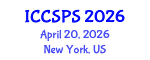 International Conference on Computer Science, Programming and Security (ICCSPS) April 20, 2026 - New York, United States International Conference on Computer Science, Programming and Security (ICCSPS) April 20, 2026 - New York, United States