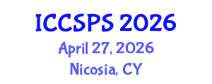 International Conference on Computer Science, Programming and Security (ICCSPS) April 27, 2026 - Nicosia, Cyprus International Conference on Computer Science, Programming and Security (ICCSPS) April 27, 2026 - Nicosia, Cyprus