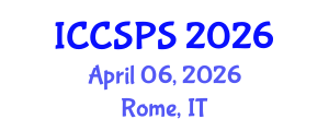 International Conference on Computer Science, Programming and Security (ICCSPS) April 06, 2026 - Rome, Italy International Conference on Computer Science, Programming and Security (ICCSPS) April 06, 2026 - Rome, Italy