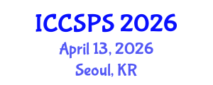 International Conference on Computer Science, Programming and Security (ICCSPS) April 13, 2026 - Seoul, Republic of Korea International Conference on Computer Science, Programming and Security (ICCSPS) April 13, 2026 - Seoul, Republic of Korea