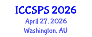 International Conference on Computer Science, Programming and Security (ICCSPS) April 27, 2026 - Washington, Australia International Conference on Computer Science, Programming and Security (ICCSPS) April 27, 2026 - Washington, Australia