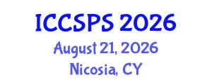 International Conference on Computer Science, Programming and Security (ICCSPS) August 21, 2026 - Nicosia, Cyprus International Conference on Computer Science, Programming and Security (ICCSPS) August 21, 2026 - Nicosia, Cyprus