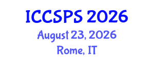 International Conference on Computer Science, Programming and Security (ICCSPS) August 23, 2026 - Rome, Italy International Conference on Computer Science, Programming and Security (ICCSPS) August 23, 2026 - Rome, Italy