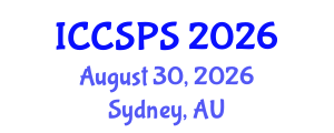 International Conference on Computer Science, Programming and Security (ICCSPS) August 30, 2026 - Sydney, Australia International Conference on Computer Science, Programming and Security (ICCSPS) August 30, 2026 - Sydney, Australia