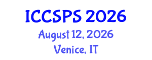International Conference on Computer Science, Programming and Security (ICCSPS) August 12, 2026 - Venice, Italy International Conference on Computer Science, Programming and Security (ICCSPS) August 12, 2026 - Venice, Italy