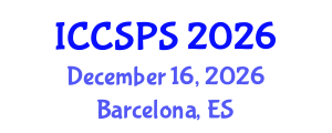 International Conference on Computer Science, Programming and Security (ICCSPS) December 16, 2026 - Barcelona, Spain International Conference on Computer Science, Programming and Security (ICCSPS) December 16, 2026 - Barcelona, Spain