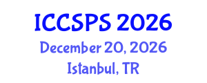 International Conference on Computer Science, Programming and Security (ICCSPS) December 20, 2026 - Istanbul, Turkey International Conference on Computer Science, Programming and Security (ICCSPS) December 20, 2026 - Istanbul, Turkey