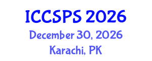 International Conference on Computer Science, Programming and Security (ICCSPS) December 30, 2026 - Karachi, Pakistan