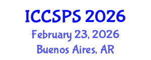 International Conference on Computer Science, Programming and Security (ICCSPS) February 23, 2026 - Buenos Aires, Argentina International Conference on Computer Science, Programming and Security (ICCSPS) February 23, 2026 - Buenos Aires, Argentina