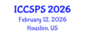 International Conference on Computer Science, Programming and Security (ICCSPS) February 12, 2026 - Houston, United States International Conference on Computer Science, Programming and Security (ICCSPS) February 12, 2026 - Houston, United States