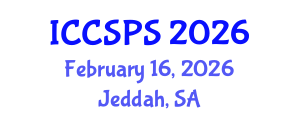 International Conference on Computer Science, Programming and Security (ICCSPS) February 16, 2026 - Jeddah, Saudi Arabia International Conference on Computer Science, Programming and Security (ICCSPS) February 16, 2026 - Jeddah, Saudi Arabia