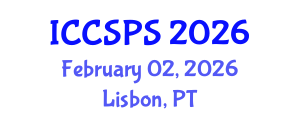 International Conference on Computer Science, Programming and Security (ICCSPS) February 02, 2026 - Lisbon, Portugal International Conference on Computer Science, Programming and Security (ICCSPS) February 02, 2026 - Lisbon, Portugal