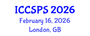 International Conference on Computer Science, Programming and Security (ICCSPS) February 16, 2026 - London, United Kingdom International Conference on Computer Science, Programming and Security (ICCSPS) February 16, 2026 - London, United Kingdom