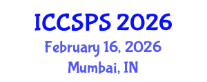 International Conference on Computer Science, Programming and Security (ICCSPS) February 16, 2026 - Mumbai, India International Conference on Computer Science, Programming and Security (ICCSPS) February 16, 2026 - Mumbai, India
