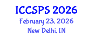 International Conference on Computer Science, Programming and Security (ICCSPS) February 23, 2026 - New Delhi, India International Conference on Computer Science, Programming and Security (ICCSPS) February 23, 2026 - New Delhi, India