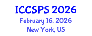 International Conference on Computer Science, Programming and Security (ICCSPS) February 16, 2026 - New York, United States International Conference on Computer Science, Programming and Security (ICCSPS) February 16, 2026 - New York, United States